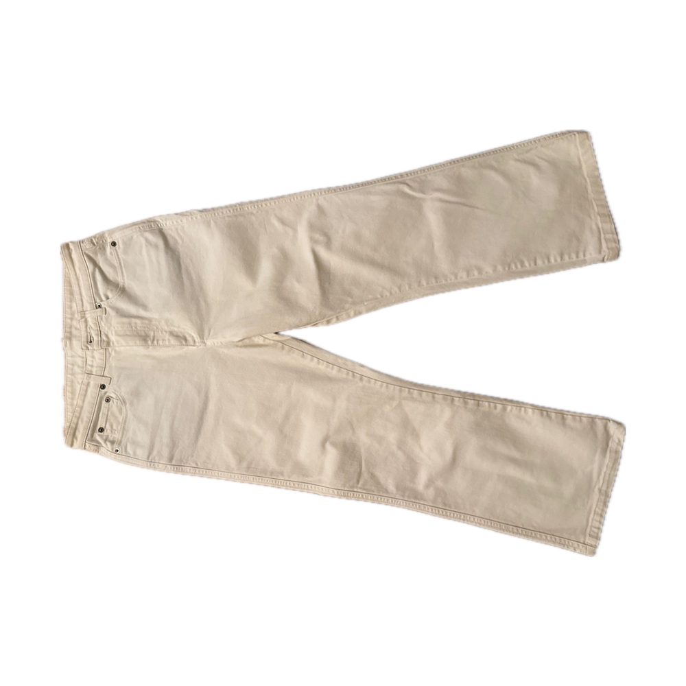 Eleventy White High-Waisted Flare Pants - Size 26